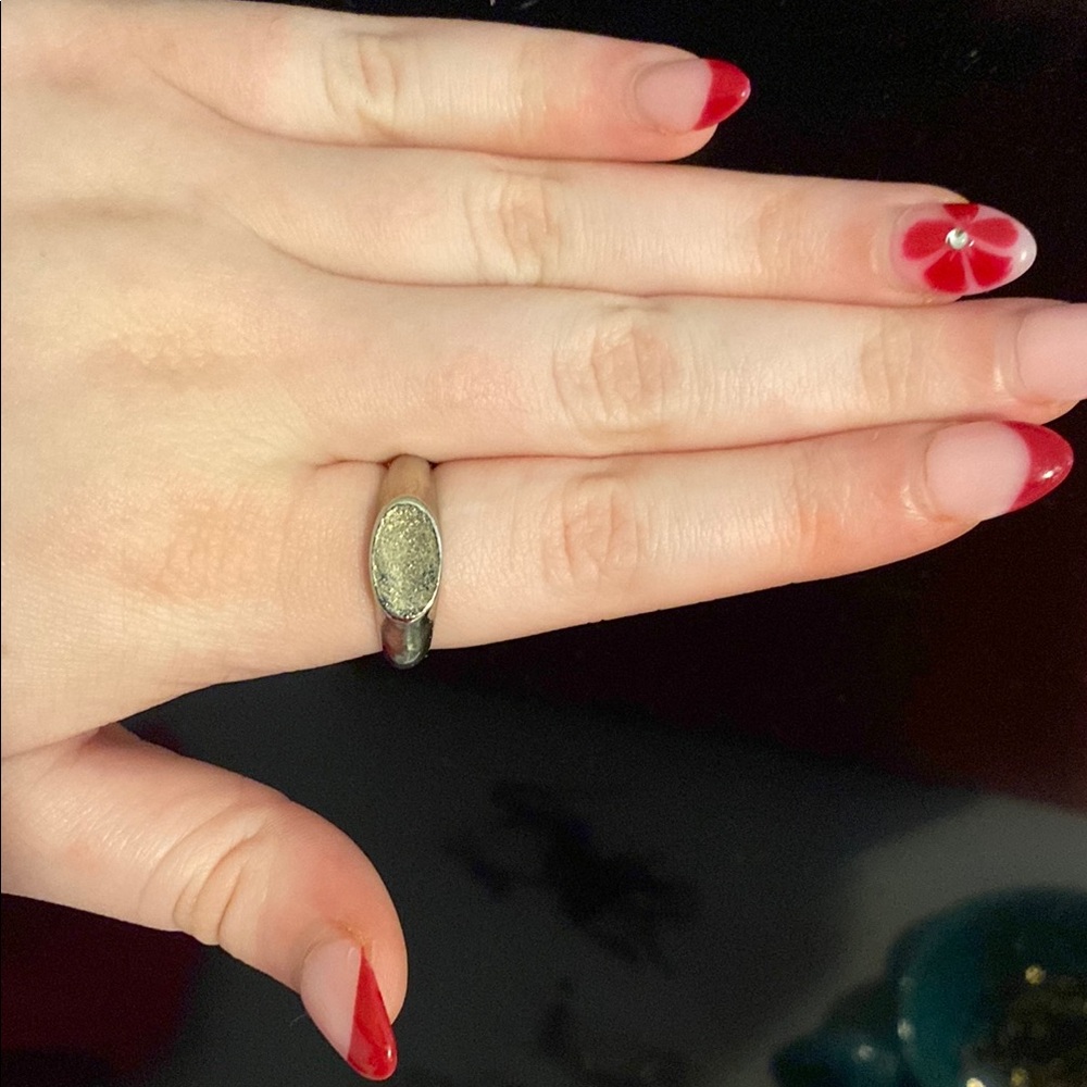 Silver Oval Ring